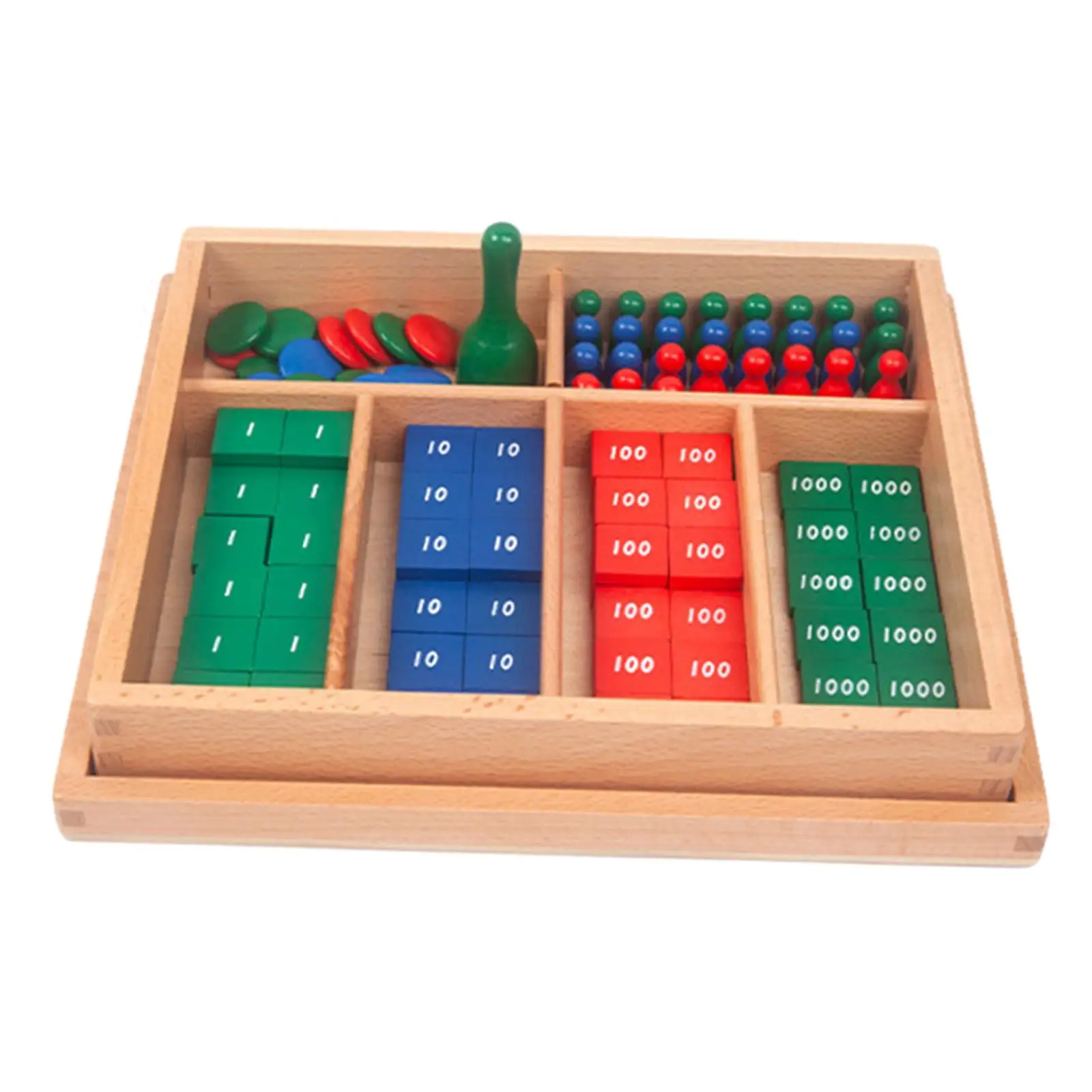 Jogo de carimbo montessori, brinquedo de madeira, escola pré-escolar profissional, brinquedos de matemática para bebês, ferramenta de aprendizagem precoce