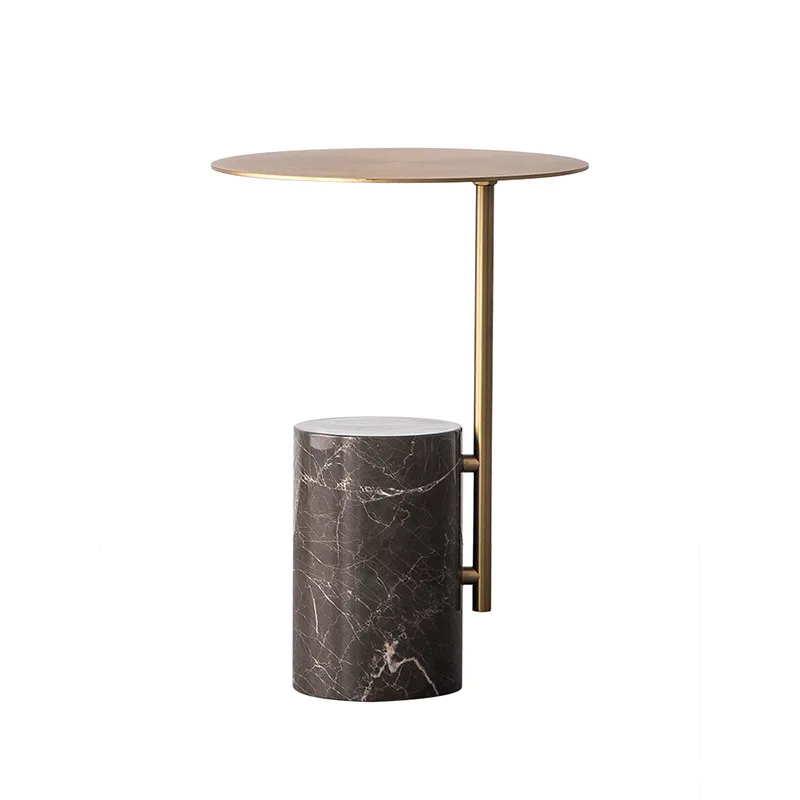 

Light luxury Italian style, natural marble, sofa side table, living room leisure area coffee table