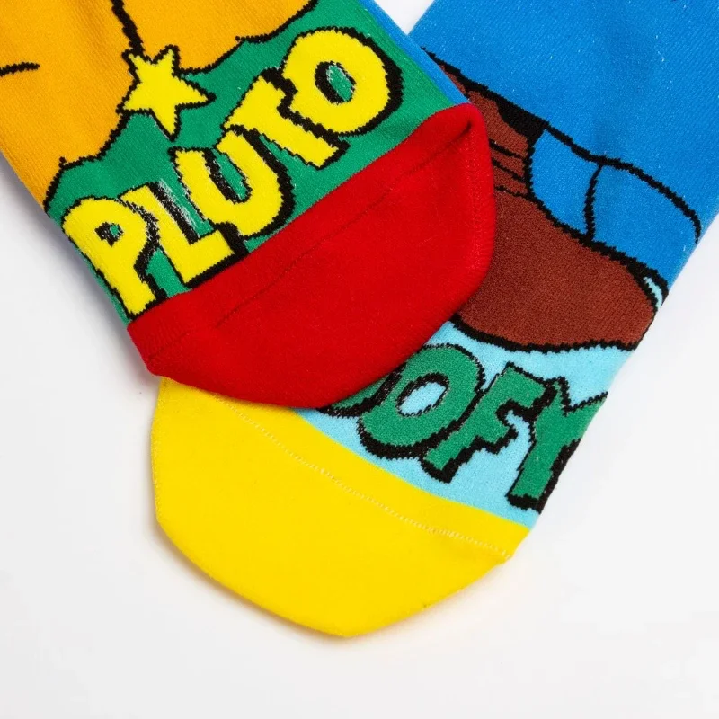 Disney Goofy Pluto Socks Children\'s Padded Warm Mid-Calf Socks Girls Winter Soft Funny Sleep Floor Cotton Socks Christmas Gift