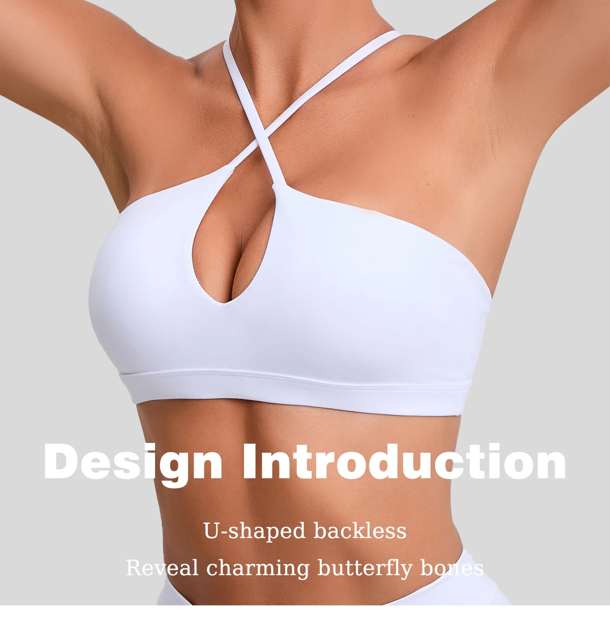 Neuer Sommer Sexy Sport-BH Workout-BH Atmungsaktive Fitness-Unterwäsche für Damen Schnelltrocknende Yoga-Kleidung Gym-Top für Frauen – Detail 2