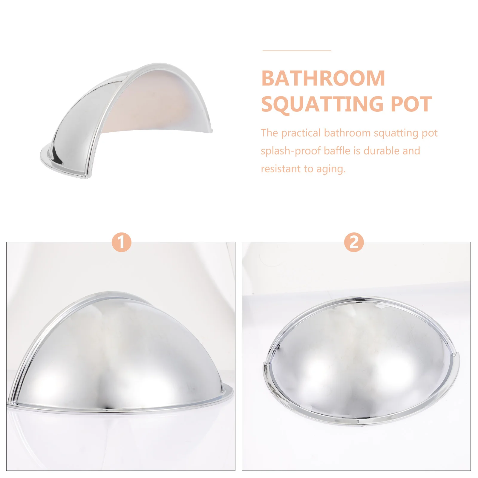 

Защитный экран для унитаза (от брызг мочи), серебристый, из прочного АБС-пластика, практичный, для общественных туалетов, дома, отеля, школы