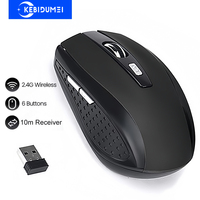 2.4G Wireless Mouse Silent Mouse 6 Button Office Optical Mouse Adjustable 1600 DPI Levels Gaming Mouse Mice for Laptop MacBook