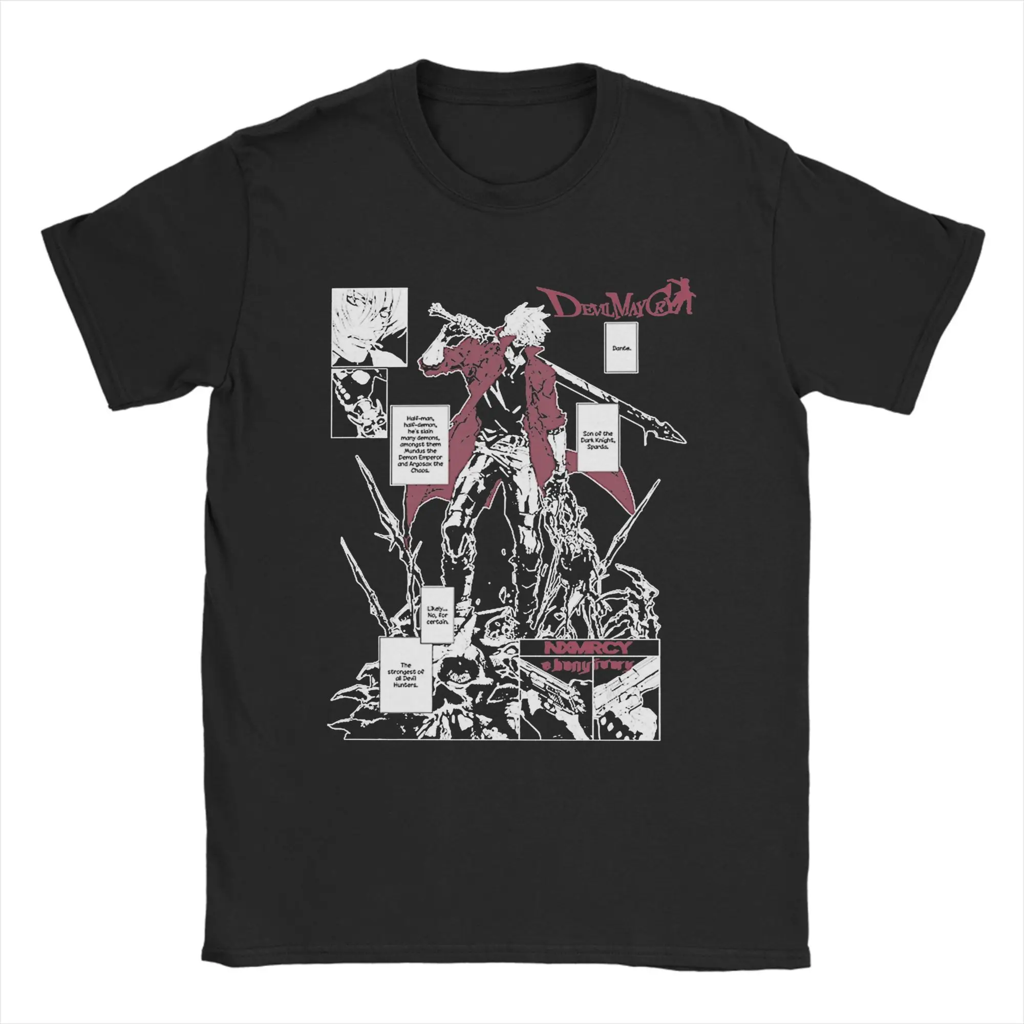 

DMC Game 100 Cotton T Shirt For Man Summer Y2K Basic T Shirts O-Neck Hip Hop Tees Oversized Custom DIY Tops