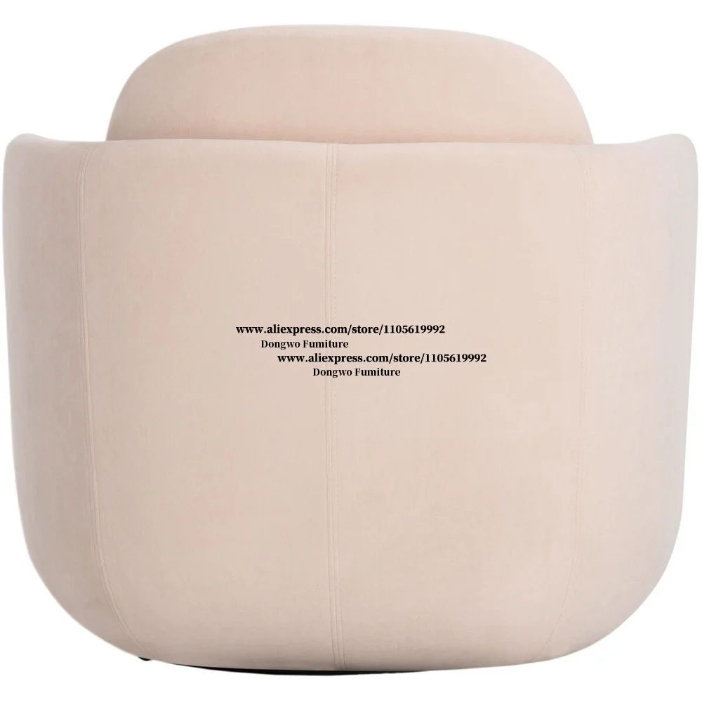 Pink Velvet Swivel Chair 4