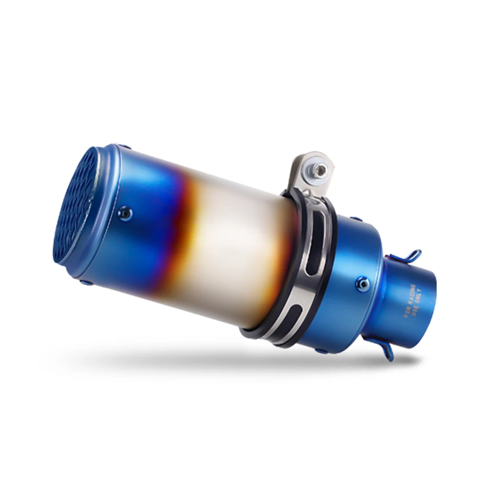 

STLF Universal 51mm 60mm Motorcycle Exhaust Pipe Motorcycle for YZF R6 R15 R3 MT07 ZX6r Z800 Z900 MT09 FZ09 Z400