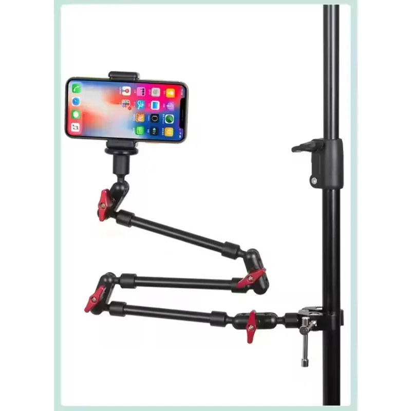 Suporte para telefone com braço mágico flexível especial ao vivo 360 °   Tripé giratório para filmagem e gravação de tablet