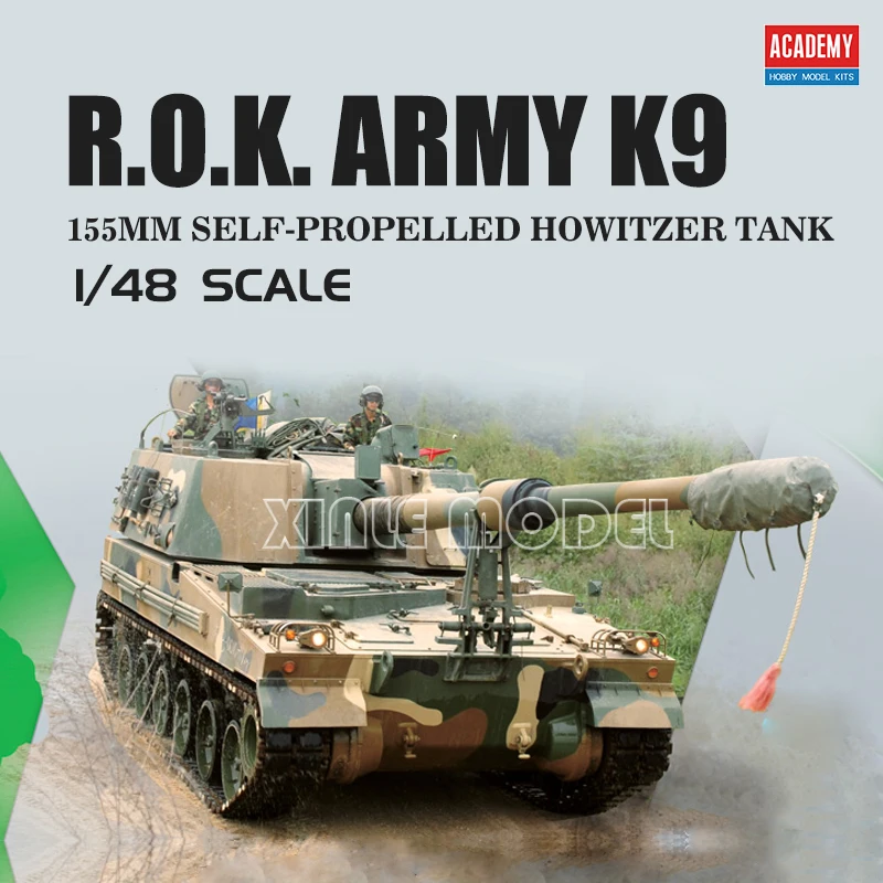 

Академия 13312, Южная Корея, самоходный пистолет K9, без клея, разделение цветов, комплект масштабной модели танка 1/48