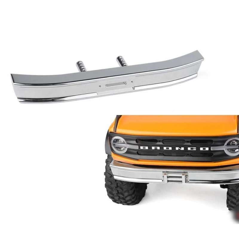 

Retro Aluminum Front Bumper for Traxxas TRX4 2021 Bronco 1/10 Rock Crawler truck RC Car Option part