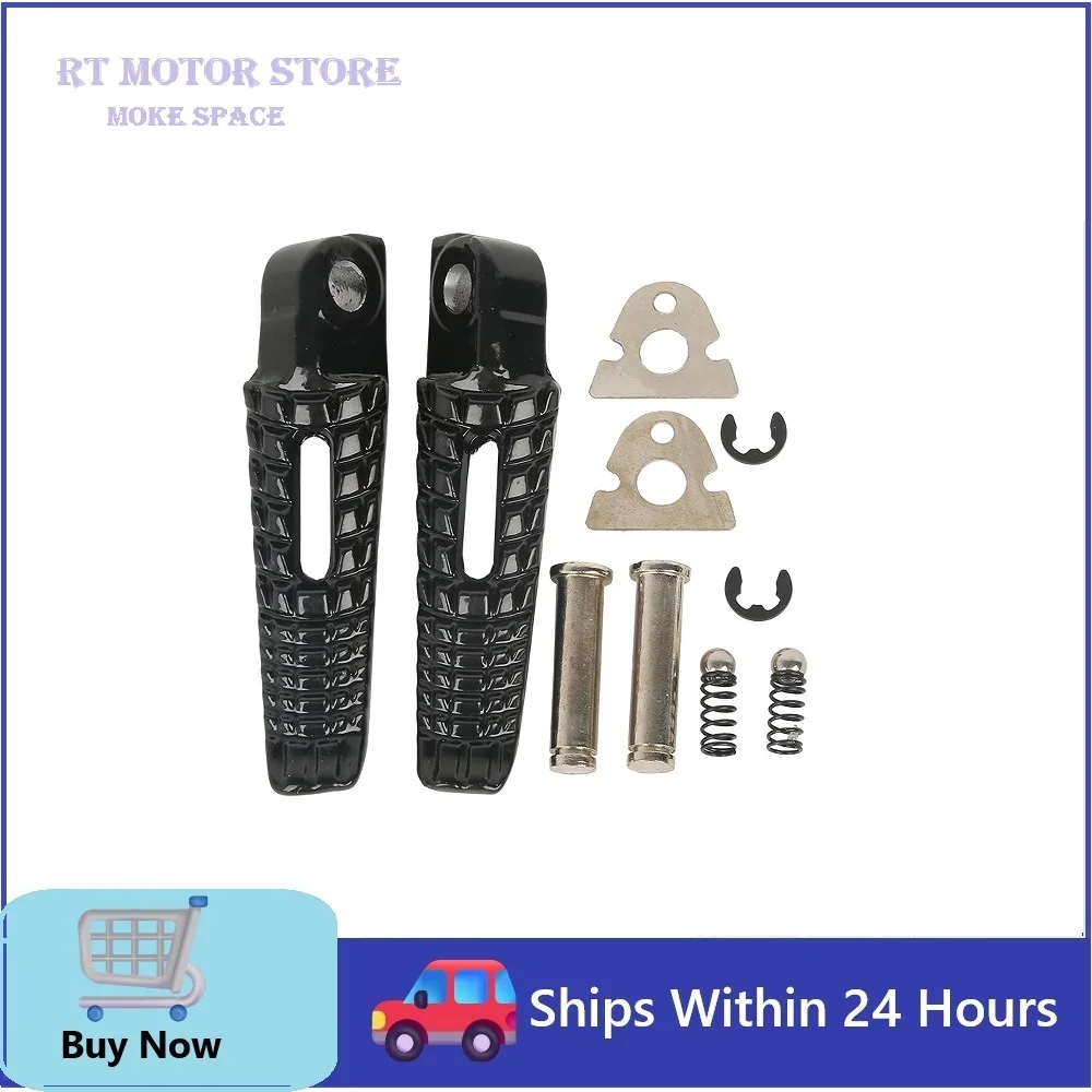 Rear Footrests Foot Pegs Pedal Fits for Suzuki GSXR600 750 2006-2018 GSX-R1000 B-KING 2008-2013 Silver Black 2009