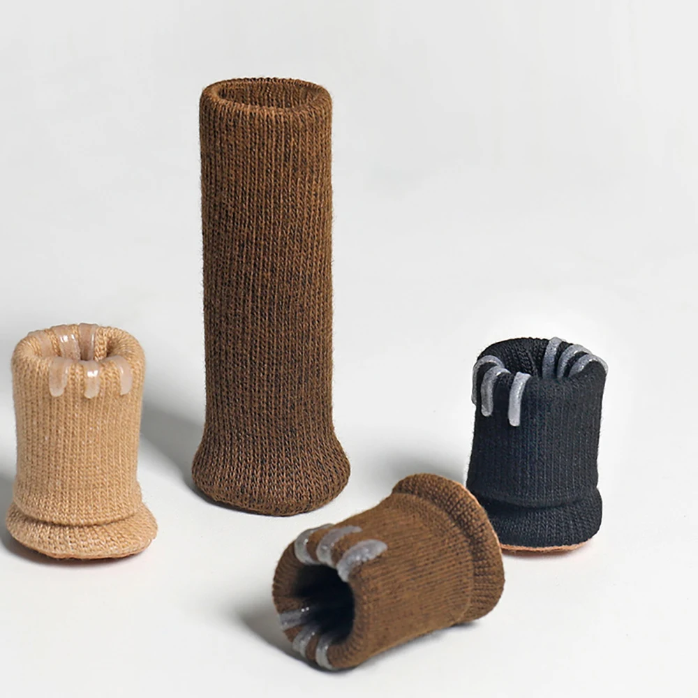 7-18CM Felt Foot Cover Table Leg Stool Thickened Protective Cover Knitted Anti Slip Silent&wear-Resistant Elasticity Foot Pad