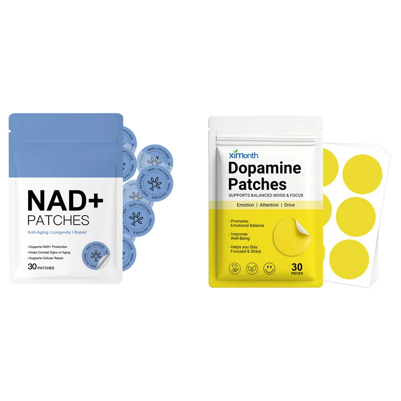 NAD+ & Dopamine Transdermal Patch Bundle Total 60Pcs |     Mood Balance Focus Well‑Being Skin‑applied Wellness Patches