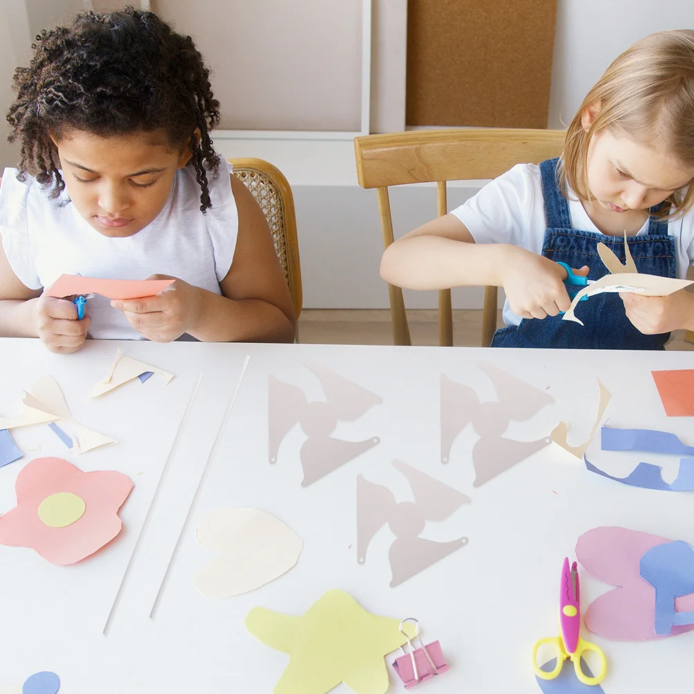 20 Stuks Leeg Voor Kinderen Diy Graffiti Windmolens Ongeverfd Kleuterschool Diy Pinwheel Papier Pinwheel Outdoor Party Gunsten Art Craft