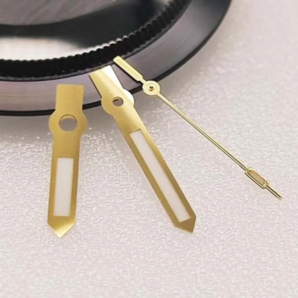 Высококачественные полированные зеленые светящиеся стрелки C3 для часов NH35 NH36, часы из нержавеющей стали цвета розового золота/серебра