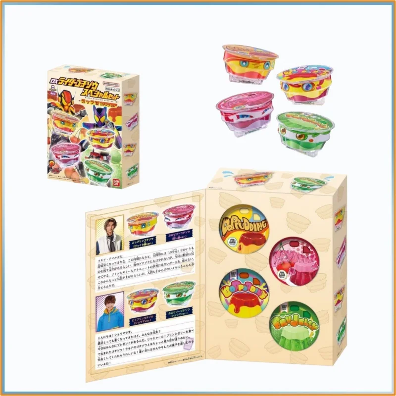 

Оригинальный Bandai Kamen Rider Gavv (Gabu) Dx Pudding Gochizo Set & Bram Dx Cup-Type Linkage Gochizo Игрушка в подарок