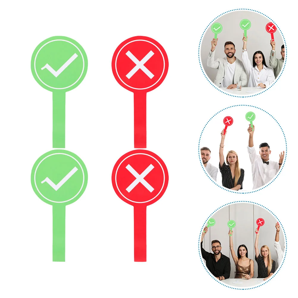 Voting Paddles Yes Or No Paddles Auction Signs Green Red Answer Paddles True False Sign Boards Teacher Classroom Game