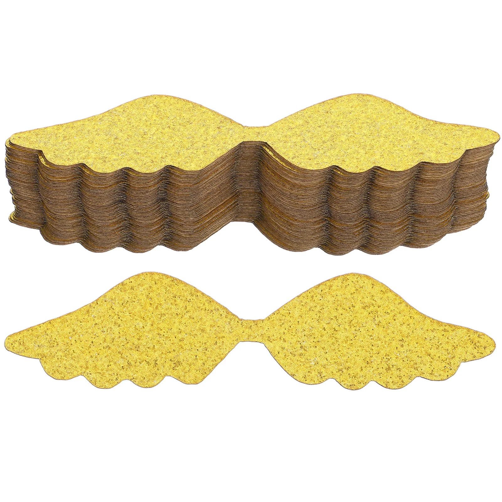 

50 Pcs Chocolate Dessert Decoration Wings Cake Toppers Birthday Party Supplies Gold Snitch Lightweight Convenient Wrapping