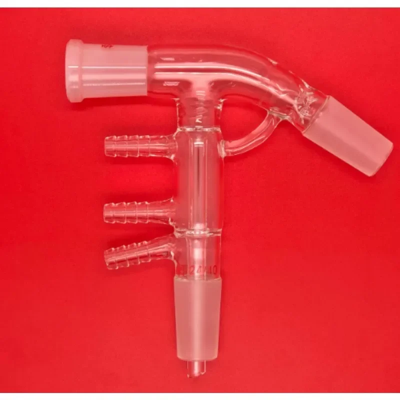24/40 Vigreux Distillation Head Glass Fractional Distillation Adapter Ground Joint Lab Chemistry Glassware