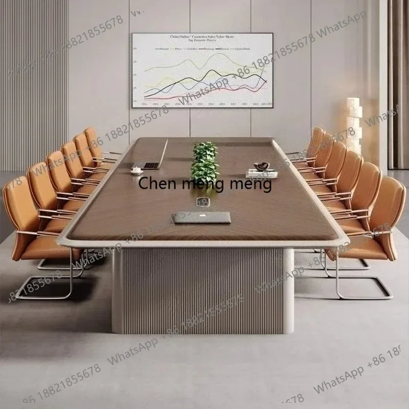 X188 Modern Luxury Conference Room Table Meeting Tables Conference Table Long Office Desk Furniture - view 3