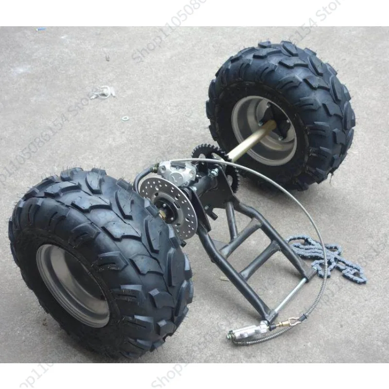 

DIY kart beach car suspension rear axle two-wheel motorcycle modified tricycle rear axle extended rear fork 8-inch wheel