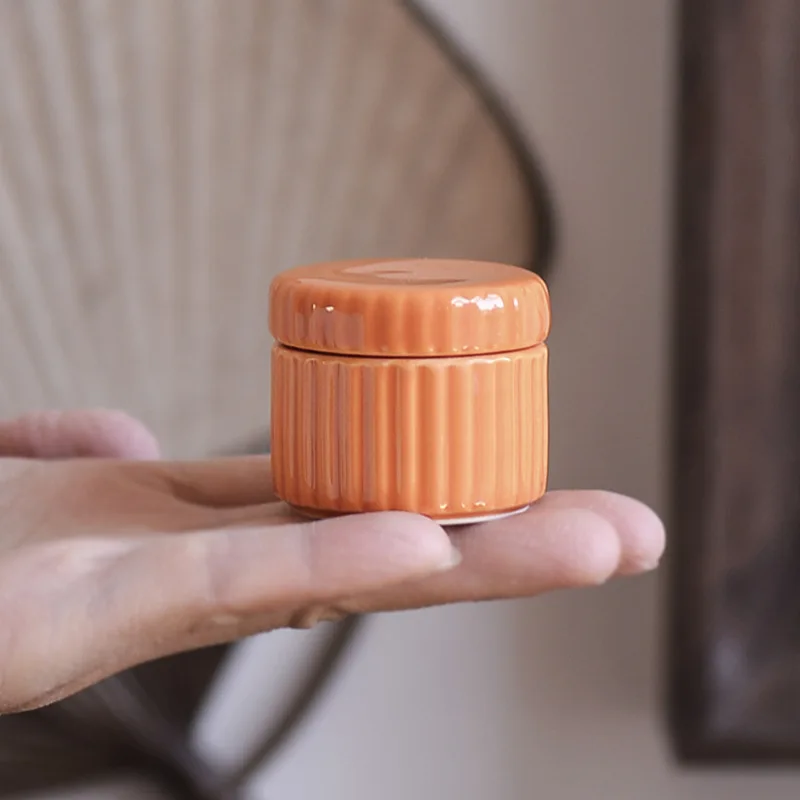 علب صغيرة من البورسلين الصقيل السيراميك ، علب الأدوية ، جرة قناع الشفاه ، علب مرهم مسحوق العطر ، جرة تخزين مختومة ، 15 مللي ، 30 مللي ، 50 مللي #1