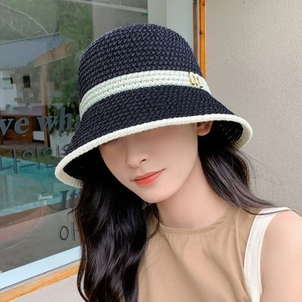 Wide Brim Breathable Bucket Hat Cotton Linen Fisherman's Hat Sun Hat Women Girls