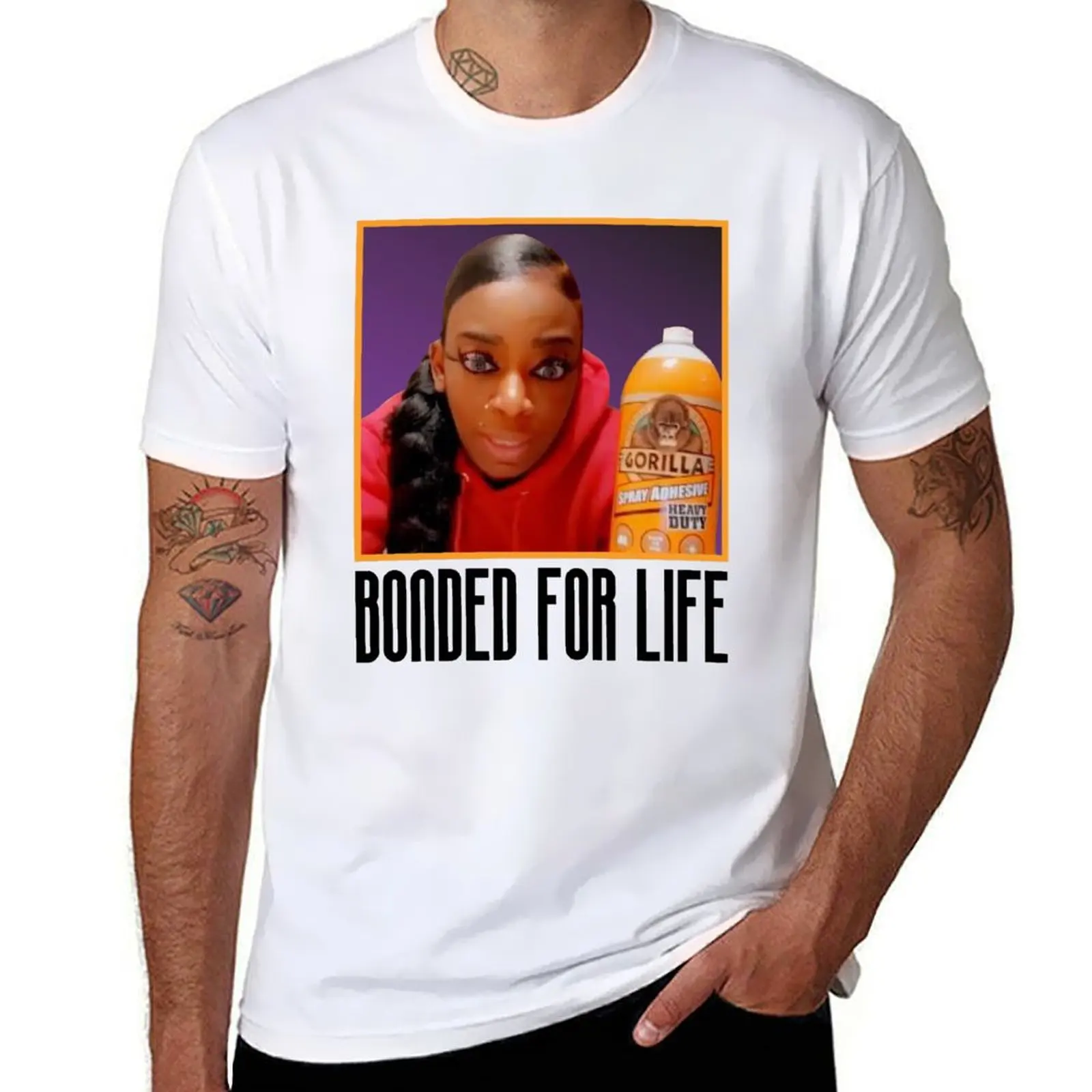 

Bonded For Life T-Shirt t shirt men 100% cotton luxury brand t shirts for man slim fit man graphic t shirt T-Shirt