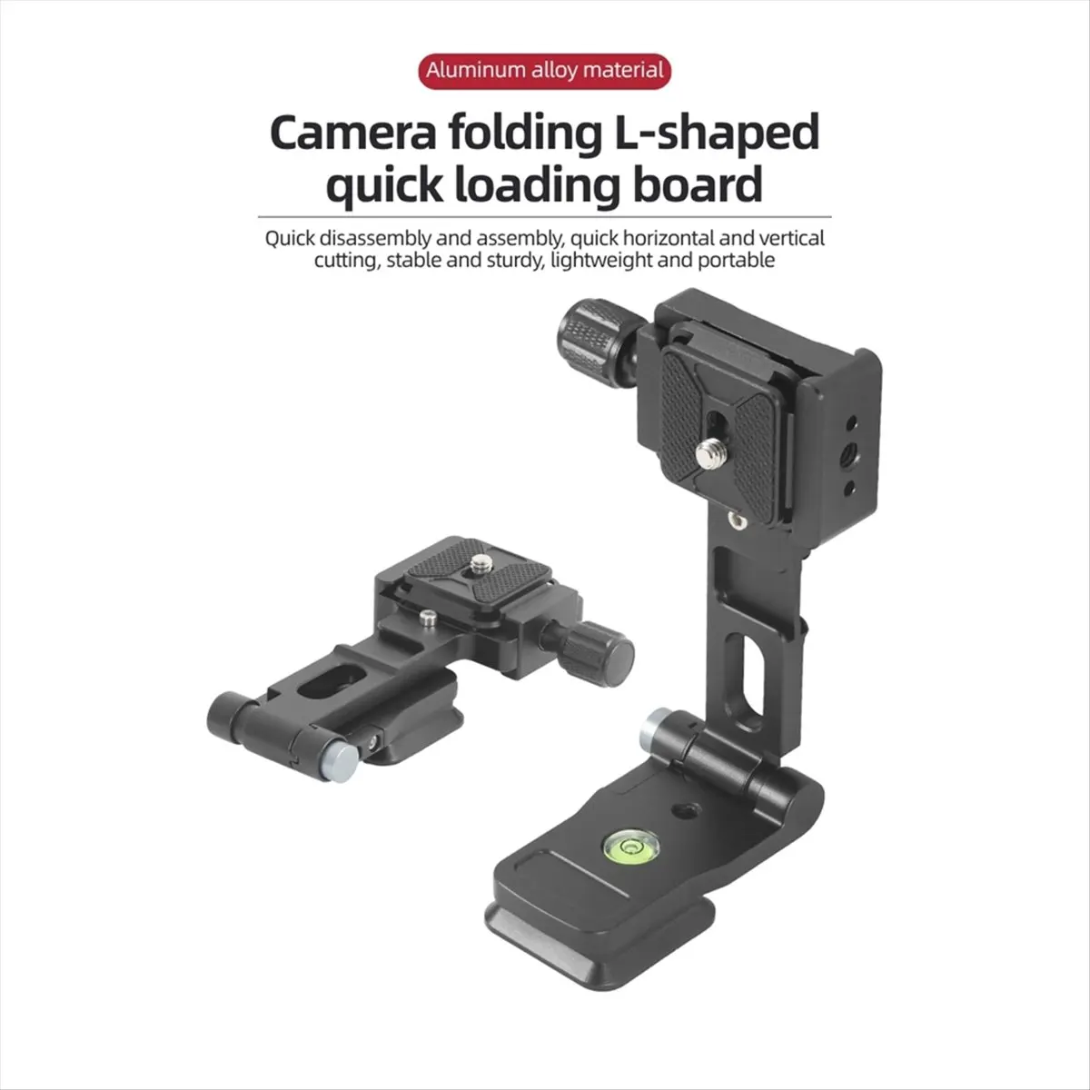 A86G NEW Camera L-Holder Arca Quick Release Plate Vertical Filming Mount W 1/4Inch Cold Shoe for SLR DSLR Camera Bracket