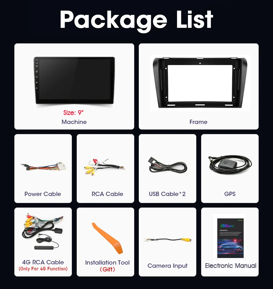 Car Radio Multimedia Video GPS For Mazda 3 I For Mazda 3 BK 2003-2009 Android 14 Navigation 2 Din Car Screen Head Unit Stereo