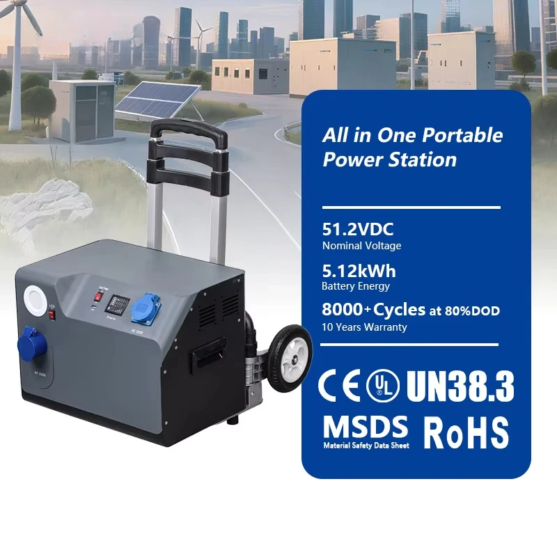 Small Business All‑in‑one Energy Storage Unit Built‑in Active Balancer WiFi Module Off‑Grid Emergency Power Supply