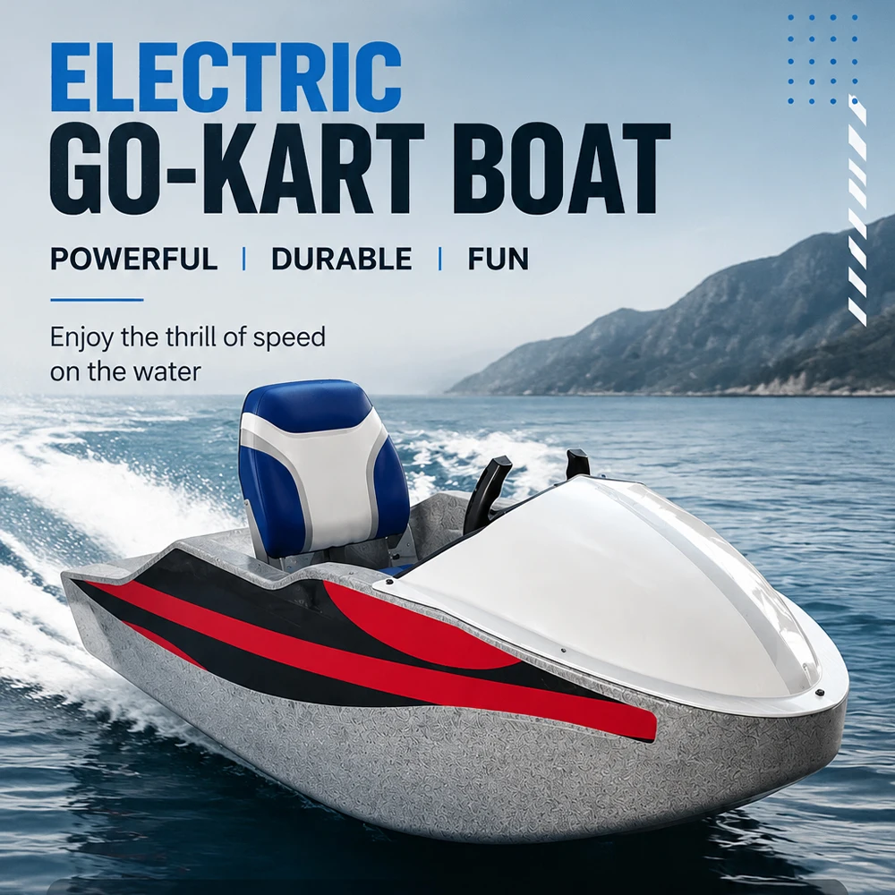 Scenic AreaTheme ParkHigh Quality Custom EPP Energy Rowing Boat Stable Outdoor Diving Water Sports Jet 72V 15KWWater Go-Kart view 5
