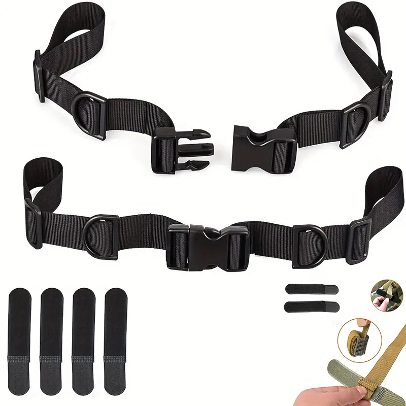 Rucksack-Brustgurt, robuster, verstellbarer Rucksack-Brustgurt mit Schnellverschluss-Schnalle und D-Ring-Haken für verschiedene Rucksäcke – Detail 1