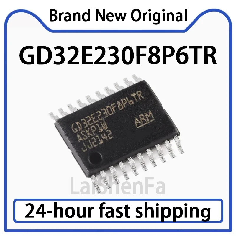 5 قطعة GD32E230F8P6TR TSSOP-20 ARM Cortex-M23 32 بت متحكم MC الأصلي في المخزون