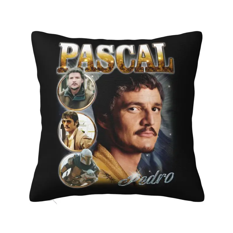 Rerto Bootleg Pedro Pascal Cushion Cover 55x55 cm Polyester Soft Throw Pillow Case For Sofa Chair Home Decoration Pillowslip