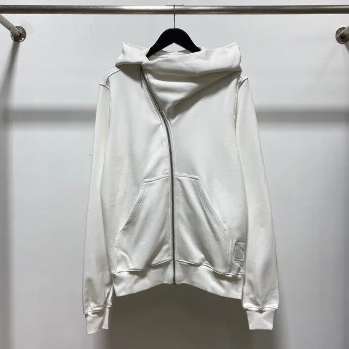 Winter Dark Style Sub-Line, Brushed Inner Lining, Slant Edge Cardigan Zipper, Big Wizard Hood, Men's Hoodie Jacket