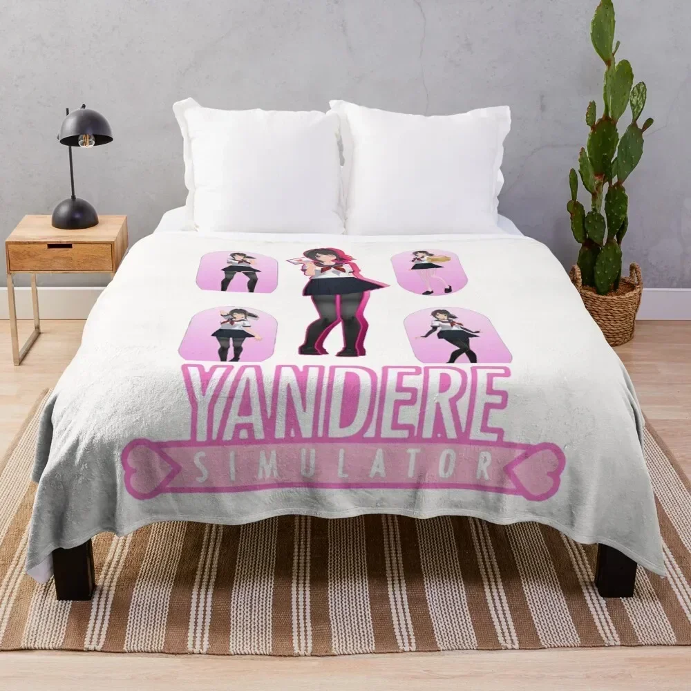 

yandere simulator-yandere sim-yandere simulator yandere simulator Throw Blanket All Season Lightweight Soft Blanket for Bed