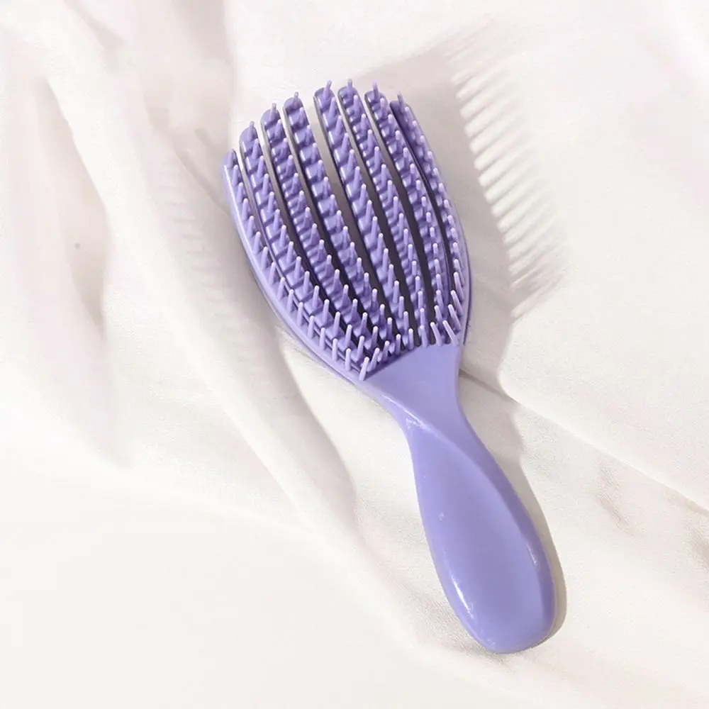 Anti-static Hollowing Out Massage Comb Hollow Hair Fluffy Scalp Massage Comb Wet Dry Elastic Air Cushion Comb Nylon Salon