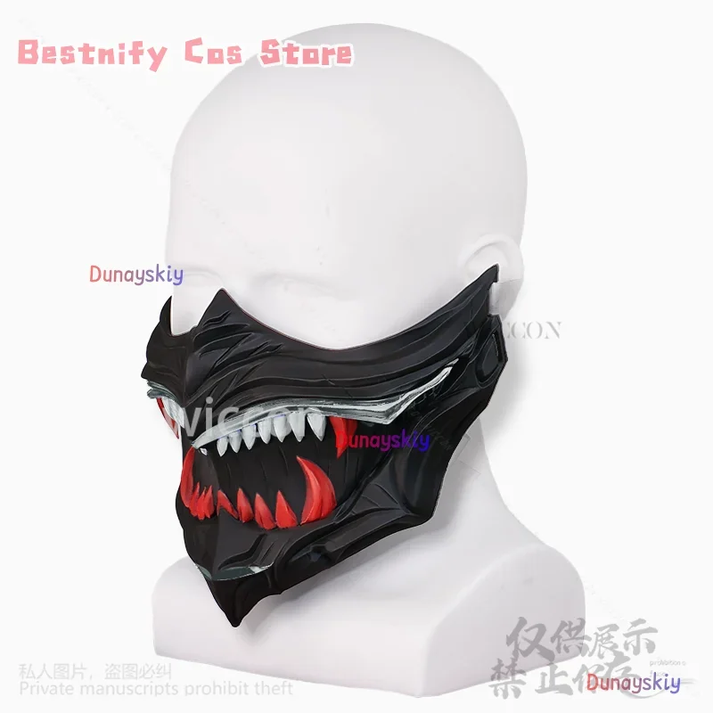 CosplayAnime Game NINJA GAIDEN 4 كوسبلاي ثلاثية الأبعاد قناع حمض البوليلاكتيك الدعائم اكسسوارات لجميع القديسين حفلة عيد الميلاد كوس فضي Cus