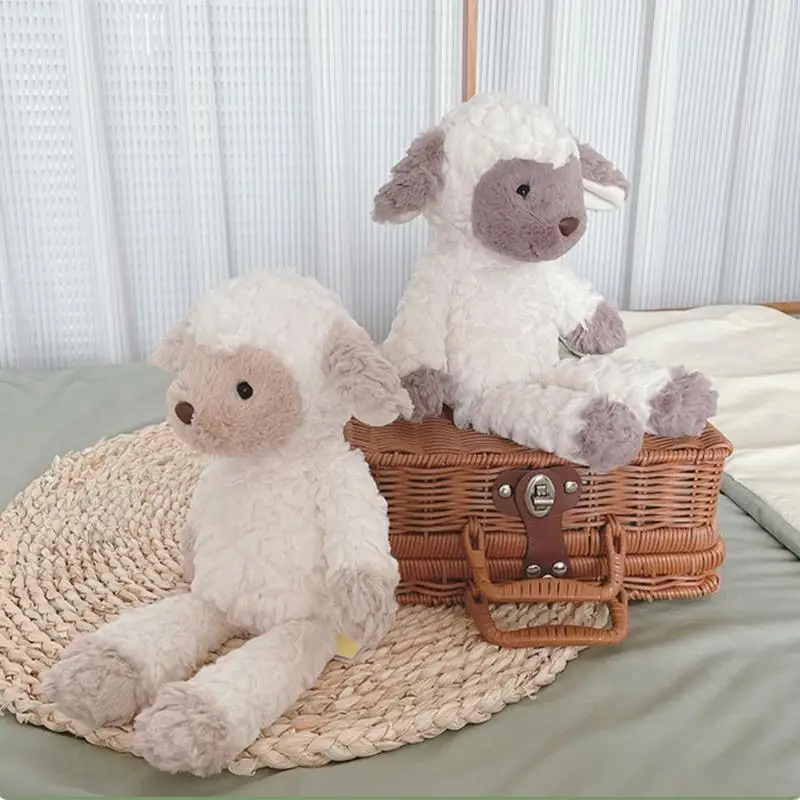 

Life Like Sheep Stuffed Animals Soft Toy Comfort Plush Doll For Travel Bedroom Living Room Couch Decoration