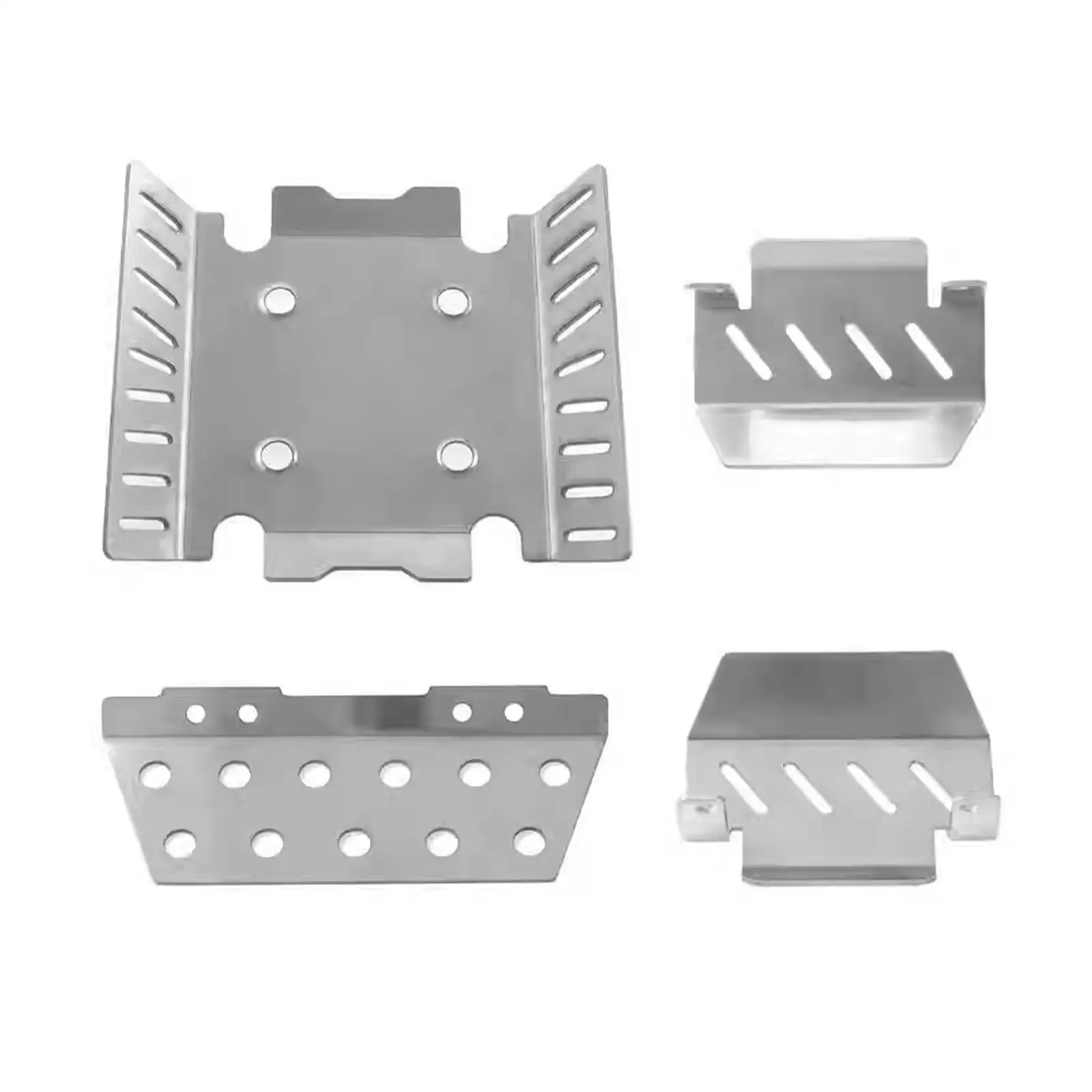 4x 1:8 RC Car Chassis Skid Plate Spare Parts for H8H V1 V2 Accessory