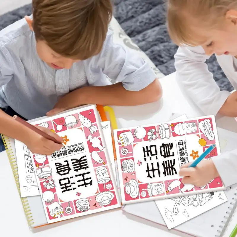 Kids Tracing Book Trace Books For Kids Handwriting Practice Preschool Activities Cartoon Animal Educational Toy For Toddler &