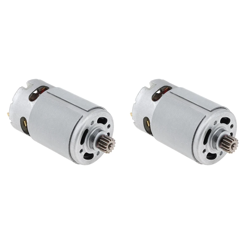 

2X GRS550VC 14 Teeth DC Motor 21500-29000RPM Lithium Drill Motor DC 18V For Rechargeable Electric Saw Screwdriver