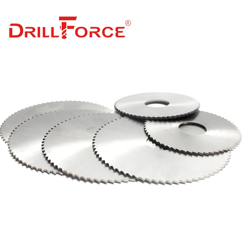 Drillforce HSS Milling Saw Blade Dia 40-75mm High Speed Steel 40mm/60mm/63mm/75mm Circular Slotting Cutter Tools