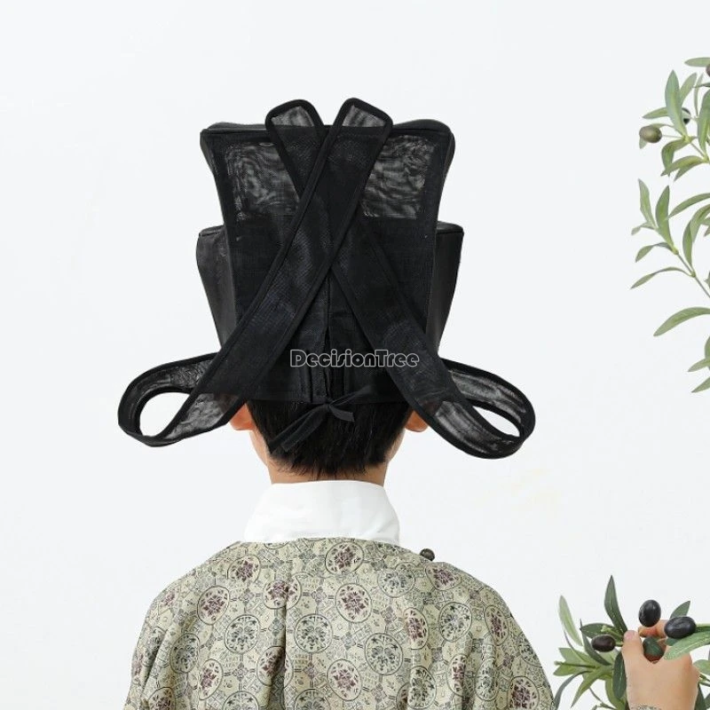 2024 song dynasty minister official hat chinese ancient prince childe formal etiquette hat elegant breathable hanfu accessory