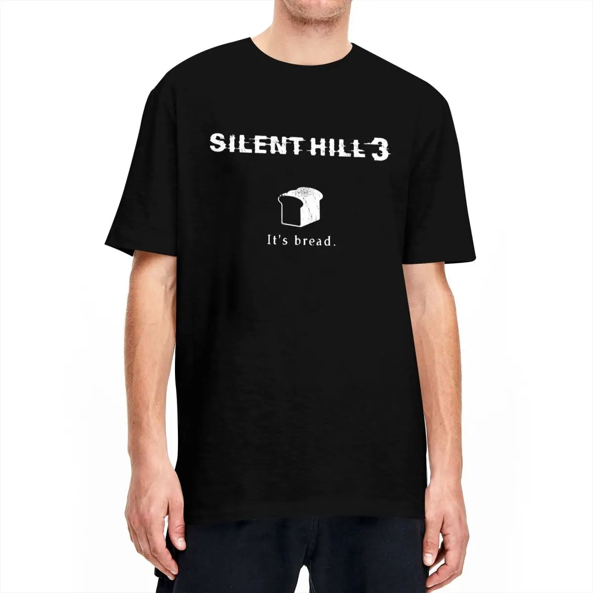 

It's Bread Silent Hill 3 T-Shirt Game Popular T Shirts Short-Sleeve Aesthetic Tops Summer Cotton O Neck Plus Size 5XL Clothes