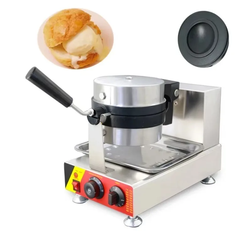 

Ice Cream Hamburger Snack Cone Waffle Machine Big Bowl Ice-cream Waffle Maker New Power