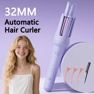 Rambut Curling Iron 32 Mm Atlet Curling Putra Tongkat Profesional Keriting Penjepit Listrik Keramik Salon Styling Alat Kecil Crimping Besi 10 crimper penjualan terbaik untuk rambut - №