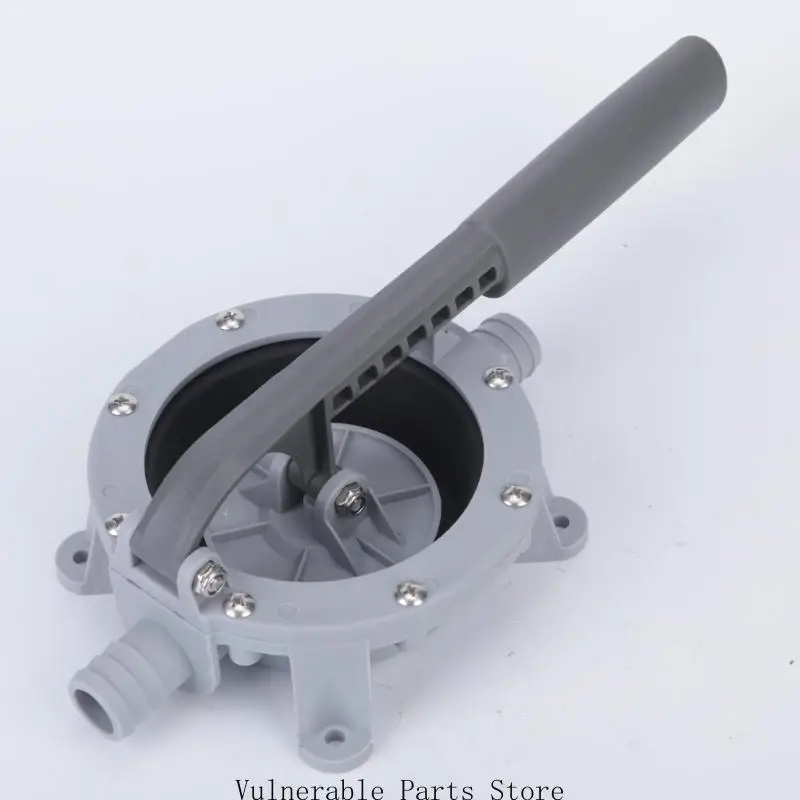 Hand Transfer Pump 720GPH Manual Priming Design with Pump Body Material Reference EPDM Sealing Components and Two Hose Ends for