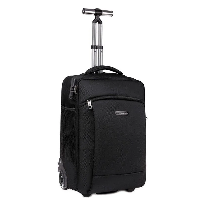 

Men Business Travel Trolley Backpack Women Men Rolling Luggage Backpack Bag Cabin Size Carryon Hand Luggage Trolley Backpack