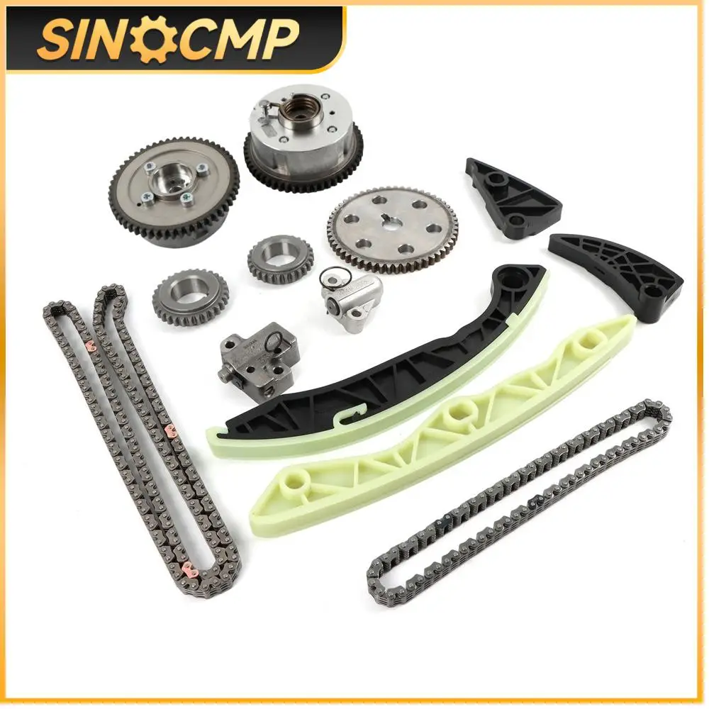 

1Set Timing Chain Kit Camshaft VVT Gear fit Hyundai Kia Sonata Optima Rondo 2.4L G4KC Engine Auto Replacement Parts