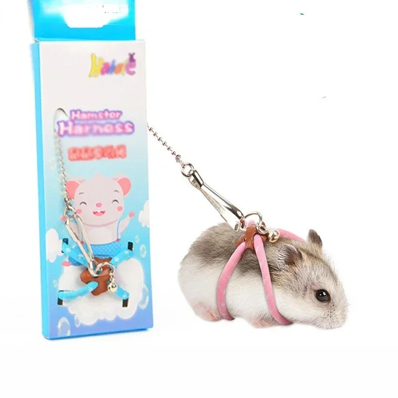 

New Small Pet Adjustable Soft Harness Bird Parrot Mouse Hamster Ferrets Rat Pig Leash